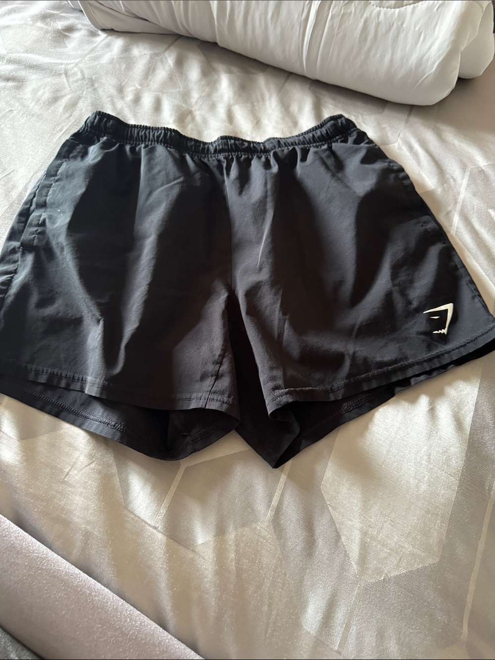 Gymshark Black Women's Athletic Shorts with Logo